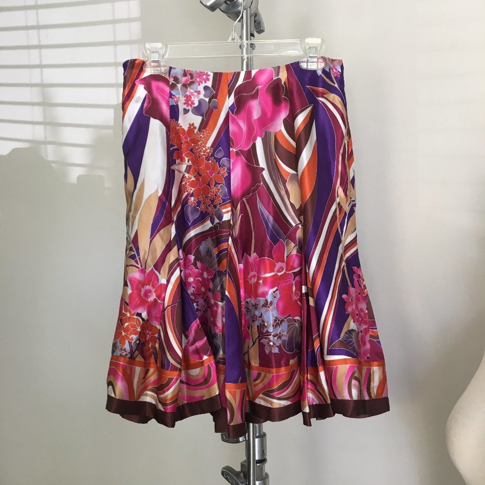 ECI 100% Silk Skirt - Picture 2 of 6